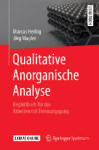 Qualitative Anorganische Analyse : Begleitbuch für das Arbeiten mit Trennungsgang
