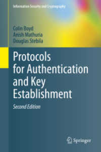 Protocols for Authentication and Key Establishment (Information Security and Cryptography) （2ND）