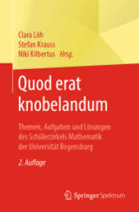 Quod erat knobelandum : Themen, Aufgaben und Lösungen des Schülerzirkels Mathematik der Universität Regensburg （2ND）