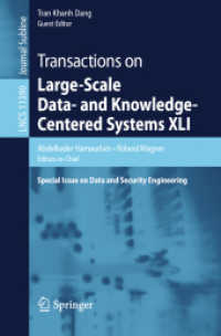 Transactions on Large-Scale Data- and Knowledge-Centered Systems XLI : Special Issue on Data and Security Engineering (Lecture Notes in Computer Science)