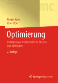 Optimierung : Einführung in mathematische Theorie und Methoden (Masterclass) （2ND）