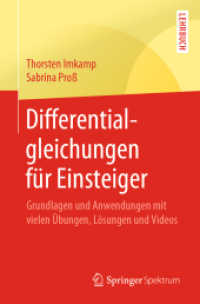 Differentialgleichungen für Einsteiger : Grundlagen und Anwendungen mit vielen Übungen, Lösungen und Videos