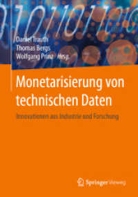 Monetarisierung von technischen Daten : Innovationen aus Industrie und Forschung