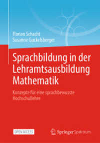 Sprachbildung in der Lehramtsausbildung Mathematik : Konzepte für eine sprachbewusste Hochschullehre