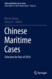 Chinese Maritime Cases, 2 Teile : Selection for Year of 2016 (Chinese Maritime Cases Series) （2023. lxxiii, 1503 S. LXXIII, 1503 p. 1 illus. In 2 volumes, not avail）