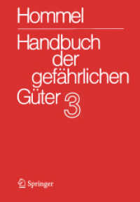 Handbuch der gefährlichen Güter. Band 3: Merkblätter 803-1205 (Handbuch der gefährlichen Güter 3) （6. Aufl. 2022. xiv, 932 S. XIV, 932 S. Mit Online-Extras. 297 mm）