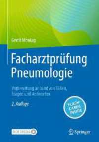 Facharztprüfung Pneumologie, m. 1 Buch, m. 1 E-Book : Vorbereitung anhand von Fällen, Fragen und Antworten （2. Aufl. 2024. xvi, 354 S. XVI, 354 S. 166 Abb., 6 Abb. in Farbe. 254）