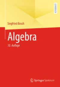 Algebra （10. Aufl. 2023. x, 508 S. X, 508 S. 2 Abb. 240 mm）