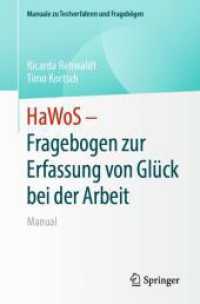 HaWoS - Fragebogen zur Erfassung von Glück bei der Arbeit : Manual (Manuale zu Testverfahren und Fragebögen)