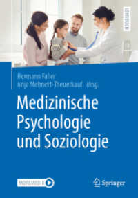 Medizinische Psychologie und Soziologie, m. 1 Buch, m. 1 E-Book （6. Aufl. 2025. xv, 439 S. XV, 439 S. 33 Abb., 32 Abb. in Farbe. 240 mm）