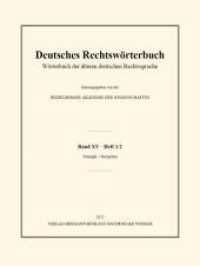 Deutsches Rechtswörterbuch : Wörterbuch der älteren deutschen Rechtssprache. Band XV, Heft 1/2 - Triumph - übergehen