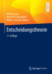 Entscheidungstheorie （11. Aufl. 2025. 500 S. Etwa 500 S. 240 mm）