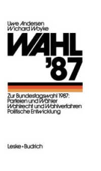 Wahl '87 （1986. 2012. 160 S. 160 S. 11 Abb. 203 mm）