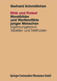 Ethik und Protest : Ergänzungsband: Tabellen und Methoden