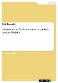 Definition and Market Analysis of the Tesla Motors Model S （2017. 20 S. 210 mm）