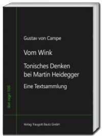 Vom Wink : Tonisches Denken bei Martin Heidegger - Eine Textsammlung (libri nigri 105) （2024. 127 S. 22.5 cm）