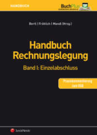 Handbuch Rechnungslegung / Handbuch Rechnungslegung, Band I: Einzelabschluss (Handbuch) （1. Auflage. 2018. 1540 S. 24 cm）
