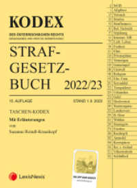 Taschen-Kodex Strafgesetzbuch 2022 - inkl. App : mit Erläuterungen (Kodex) （15., NED. 2022. 320 S. 165 mm）