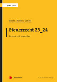 Steuerrecht 23_24 : Lernen und verstehen (Lehrbuch) （7., bearb. Aufl. 2023. 656 S. 240 mm）