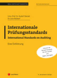 Internationale Prüfungsstandards-International Standards on Auditing : Eine Einführung (Skripten) （8., bearb. Aufl. 2023. 202 S. 297 mm）