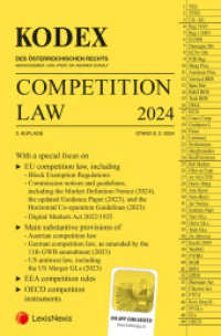 KODEX Competition Law 2024 - inkl. App (Kodex) （3., NED. 2024. 1108 S. 228 mm）