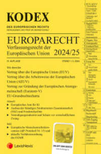 KODEX EU-Verfassungsrecht (Europarecht) 2024/25 - inkl. App (Kodex) （31., NED. 2024. 1440 S. 228 mm）