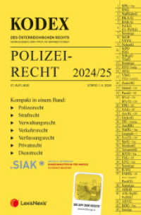 KODEX Polizeirecht 2024/25 - inkl. App (Kodex) （21., NED. 2024. 1824 S. 228 mm）