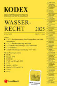 KODEX Wasserrecht 2025 - inkl. App (Kodex) （28., NED. 2024. 1872 S. 228 mm）
