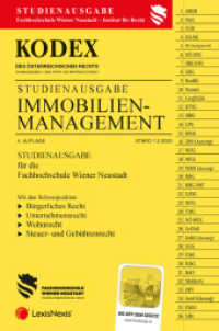 KODEX Immobilienmanagement 2025 - inkl. App : Studienausgabe der FH Wr. Neustadt (Kodex) （4., NED. 2025. 1136 S. 228 mm）