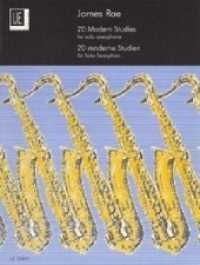 20 Modern Studies, für Saxophon solo (S/A/T/Bar) : Moderne Rhythmus- und Interpretationsstudien für angehende Saxophonisten. Saxophon. Partitur. (Salonmusik für Gitarre allein) （5. Aufl. 2000. 32 S. Noten. 30,5 cm）