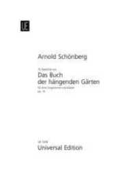 15 Gedichte aus "Das Buch der hängenden Gärten" : op. 15. Gesang und Klavier. Partitur. (Salonmusik für Gitarre allein) （2000. 300 x 232 mm）