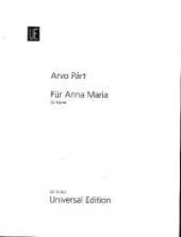 Für Anna Maria : Klavier. Partitur. (Salonmusik für Gitarre allein) （6. Aufl. 2006. 8 S. Noten. 305 mm）