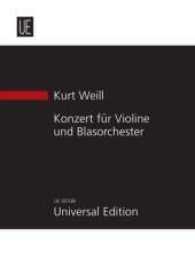 Konzert : op. 12. Violine und Blasorchester. Studienpartitur. (Neue Studienpartituren-Reihe) （2012）