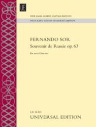 Souvenir de Russie op. 63 für 2 Gitarren (Neue Karl Scheit Gitarren Edition) （1. Aufl. 2014. 20 S. m. Noten. 30,5 cm）