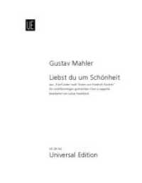 Liebst du um Schönheit : aus "Fünf Lieder nach Texten von Friedrich Rückert". zwölfstimmigen gemischten Chor a cappella. Chorpartitur. （2023）