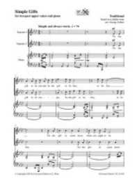 Simple Gifts : zweistimmigen Oberstimmenchor und Klavier. Chorpartitur. (Salonmusik für Gitarre allein) （2023）