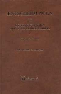 Entscheidungen des Österreichischen Gerichtshofes in Zivilsachen : 2006 - 2. Halbjahr (Entscheidungen des Österreichischen Gerichtshofes in Zivilsachen BD 79/2) （1., Aufl. 2008. 650 S. 23 cm）