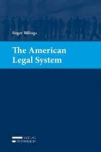 The American Legal System （2015. XIV, 151 p. 23.5 cm）