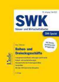 SWK-Spezial Reihen- und Dreiecksgeschäfte (SWK-Spezial) （3. Aufl. 2023. 286 S. 235 mm）