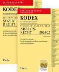 KODEX-Paket Studienausgabe Arbeits- und Sozialrecht Graz 2024/25 (Kodex Studienausgabe) （2024. 1528 S. 228 mm）