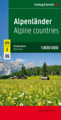 Alpenländer, Straßenkarte 1:800.000, freytag & berndt : Österreich - Slowenien - Italien - Schweiz - Frankreich. 1:800000 (freytag & berndt Auto + Freizeitkarten AK 2703-24) （2024. 25.5 cm）