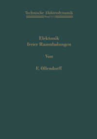 Elektronik freier Raumladungen (Innere Elektronik)