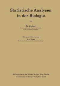 Statistische Analysen in der Biologie （1955）