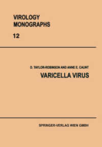 Varicella Virus (Virology Monographs   Die Virusforschung in Einzeldarstellungen 12) （Softcover reprint of the original 1st ed. 1972. 2013. iv, 88 S. IV, 88）