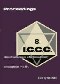 Proceedings of the 8th International Conference on Coordination Chemistry : Vienna, 7.-11. September 1964