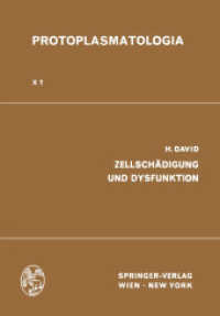Zellschädigung und Dysfunktion (Protoplasmatologia   Cell Biology Monographs 10 / 1) （Softcover reprint of the original 1st ed. 1970. 2012. iv, 622 S. IV, 6）