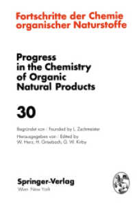 Fortschritte der Chemie Organischer Naturstoffe / Progress in the Chemistry of Organic Natural Products (Fortschritte der Chemie organischer Naturstoffe   Progress in the Chemistry of Organic Natural Products) （Softcover reprint of the original 1st ed. 1973. 2011. viii, 666 S. VII）