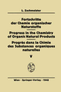 Fortschritte der Chemie organischer Naturstoffe / Progress in the Chemistry of Organic Natural Products / Progrès Dans La Chimie Des Substances Organiques Naturelles (Fortschritte der Chemie organischer Naturstoffe Progress in the Chemistry of O