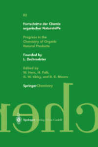 Fortschritte der Chemie organischer Naturstoffe / Progress in the Chemistry of Organic Natural Products (Fortschritte der Chemie organischer Naturstoffe Progress in the Chemistry of Organic Natural Products)