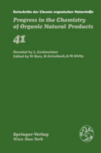 Fortschritte der Chemie organischer Naturstoffe / Progress in the Chemistry of Organic Natural Products (Fortschritte der Chemie organischer Naturstoffe   Progress in the Chemistry of Organic Natural Products) （Softcover reprint of the original 1st ed. 1982. 2012. viii, 376 S. VII）